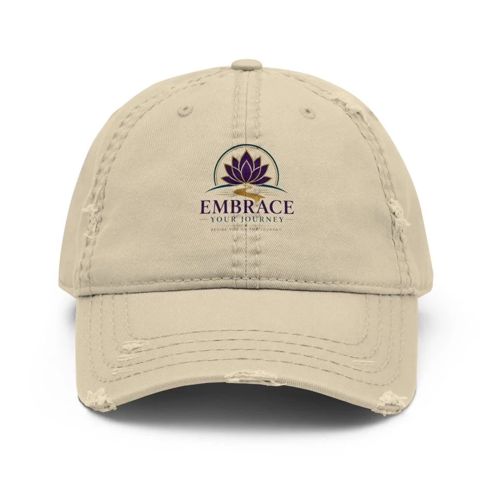 Cap Your Journey — EMBRACE Your Journey distressed dad cap